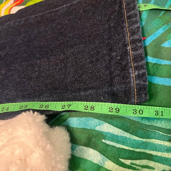 Vintage 90s Guess Pascal 27 x 30 Dark Blue Distressed School Vtg Casual Jeans - Picture 5 of 11